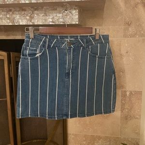 Altar’d State striped denim mini skirt